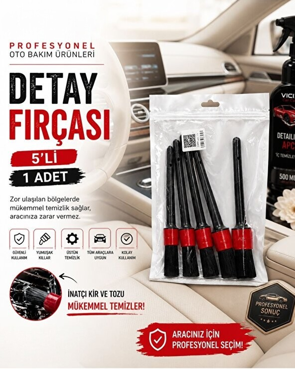 Detay Fırça Set 5li 1 Adet