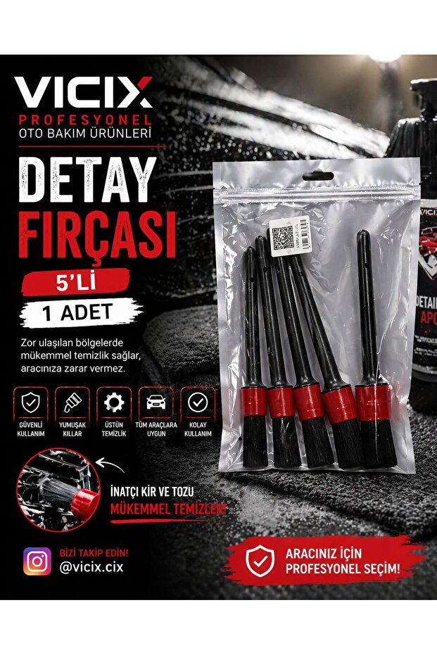 Detay Fırça Set 5li 1 Adet