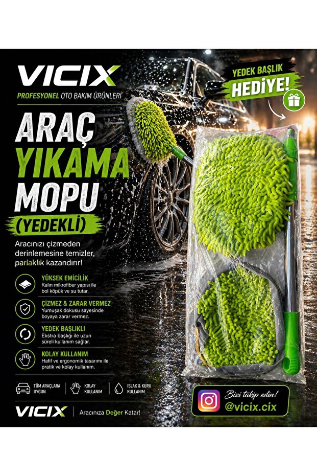 ARAÇ YIKAMA MOP UYUUMLU