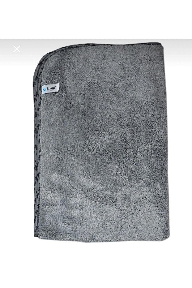 MICROFIBER PLUSH CAR DRYING AND CLEANING CLOTH LARGE SIZE 60x90cm GREY (1 PIECE)