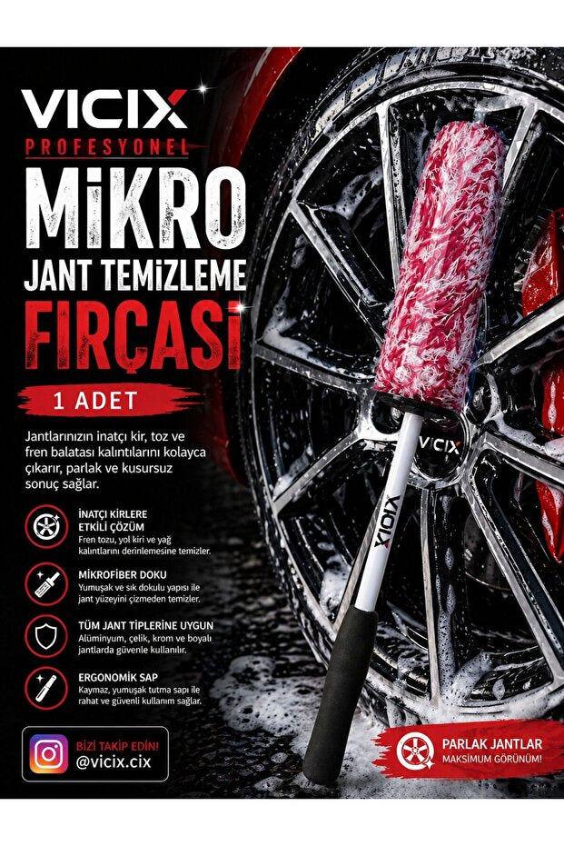 Mikrofiber Jant Temizleme Fırçası 1 Adet