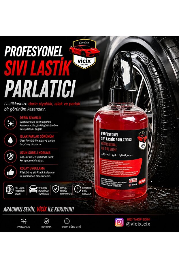 Sıvı Lastik Ve Plastik Parlatma 500ml 1 Adet