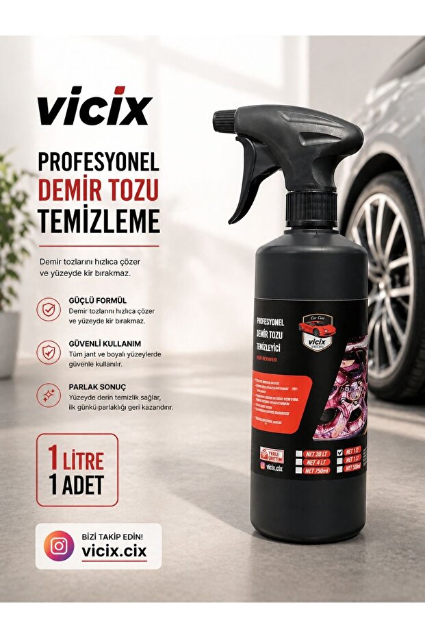 Profesyonel Demir tozu Temizleme 1 Lt 1 Adet