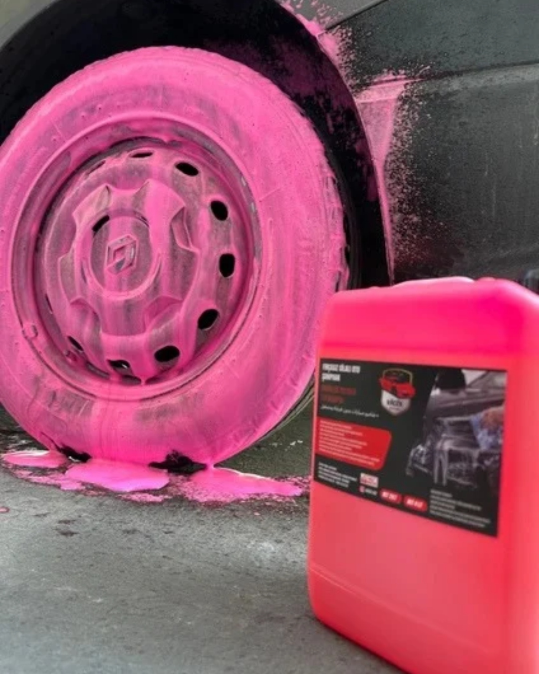 Pembe Renkli Cilalı Oto Köpük 4L